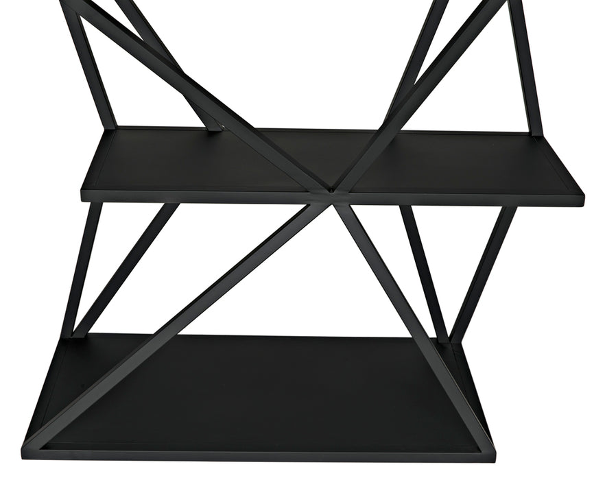 Noir Furniture - Sutro Shelf Bookcases in Matte Black - GBCS246MTB - GreatFurnitureDeal