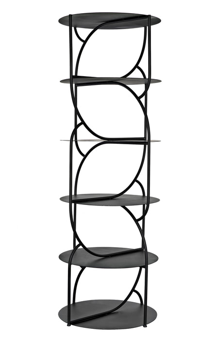 Noir Furniture - Rain Shelf Bookcases in Matte Black - GBCS247MTB - GreatFurnitureDeal