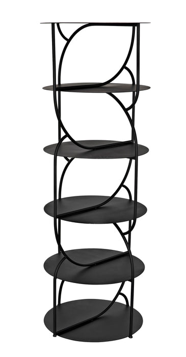 Noir Furniture - Rain Shelf Bookcases in Matte Black - GBCS247MTB - GreatFurnitureDeal