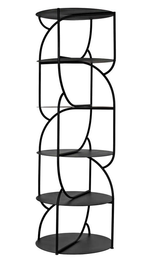 Noir Furniture - Rain Shelf Bookcases in Matte Black - GBCS247MTB - GreatFurnitureDeal