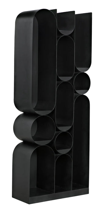Noir Furniture - Atomic Bookcase, Metal - GBCS250MTB - GreatFurnitureDeal
