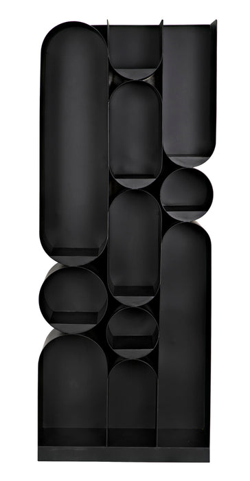 Noir Furniture - Atomic Bookcase in Matte Black - GBCS250MTB - GreatFurnitureDeal