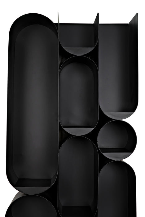 Noir Furniture - Atomic Bookcase in Matte Black - GBCS250MTB - GreatFurnitureDeal