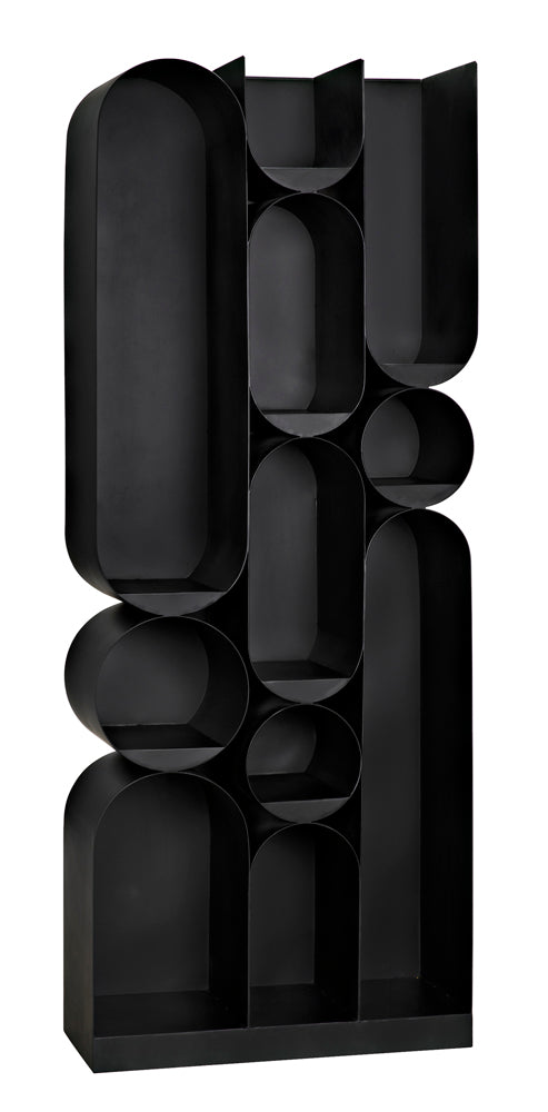 Noir Furniture - Atomic Bookcase in Matte Black - GBCS250MTB - GreatFurnitureDeal