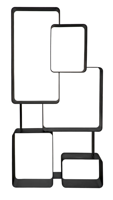 Noir Furniture - Larra Bookcase in Matte Black - GBCS251MTB - GreatFurnitureDeal