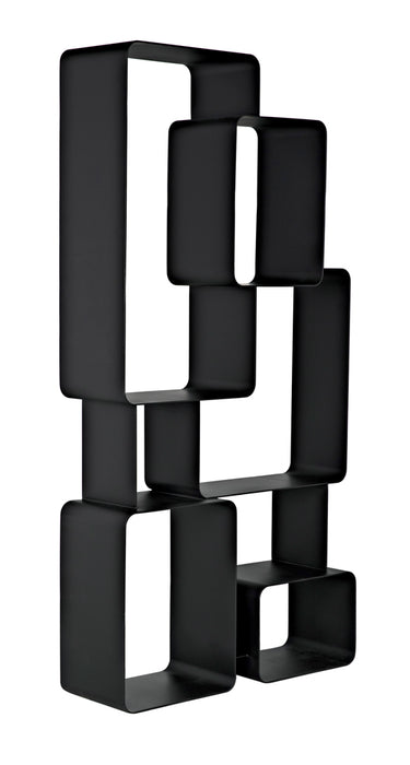 Noir Furniture - Larra Bookcase in Matte Black - GBCS251MTB - GreatFurnitureDeal