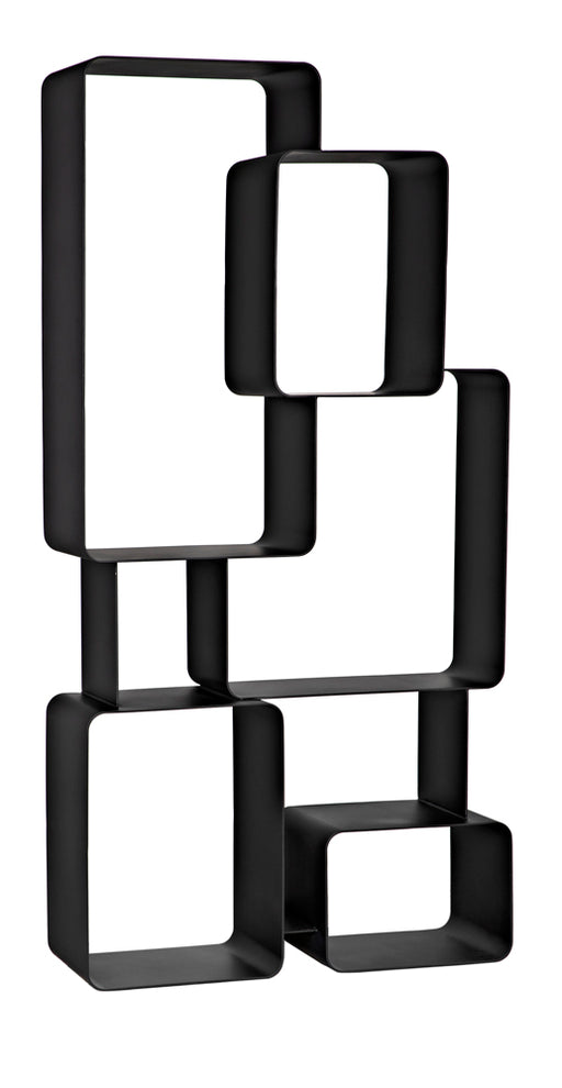 Noir Furniture - Larra Bookcase in Matte Black - GBCS251MTB - GreatFurnitureDeal