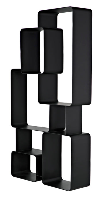 Noir Furniture - Larra Bookcase in Matte Black - GBCS251MTB - GreatFurnitureDeal