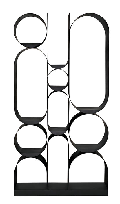 Noir Furniture - Letty Bookcase in Matte Black - GBCS252MTB - GreatFurnitureDeal