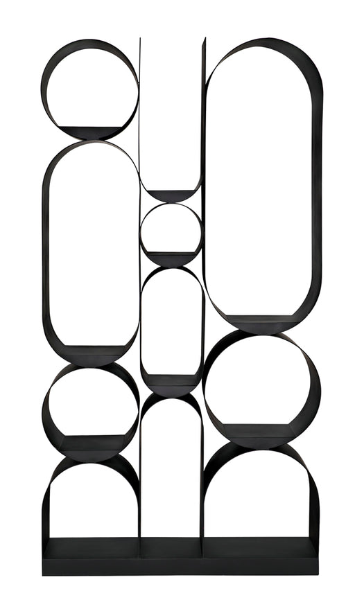 Noir Furniture - Letty Bookcase in Matte Black - GBCS252MTB - GreatFurnitureDeal