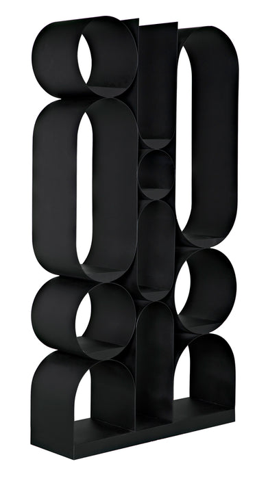 Noir Furniture - Letty Bookcase in Matte Black - GBCS252MTB - GreatFurnitureDeal