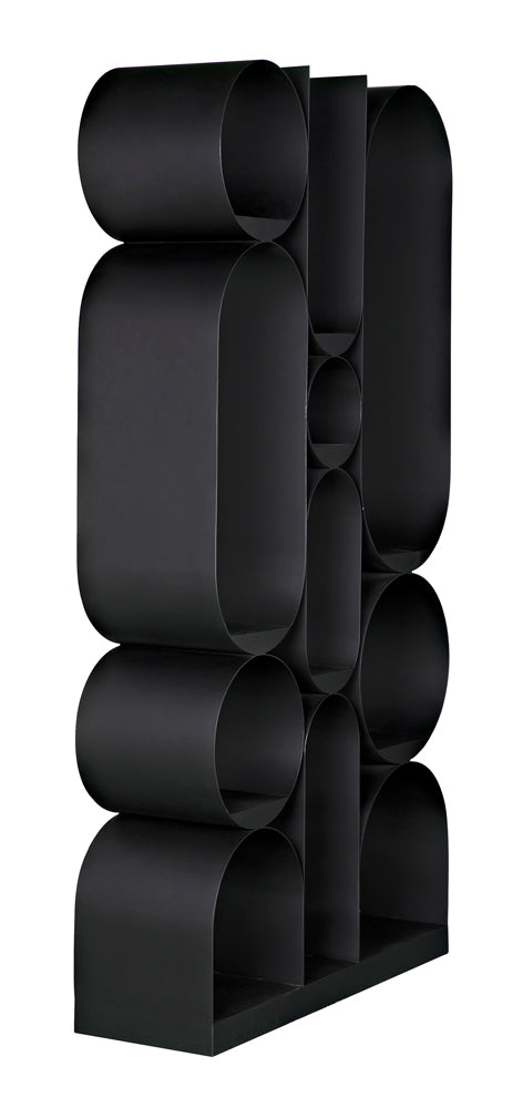 Noir Furniture - Letty Bookcase in Matte Black - GBCS252MTB - GreatFurnitureDeal