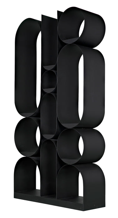 Noir Furniture - Letty Bookcase in Matte Black - GBCS252MTB - GreatFurnitureDeal