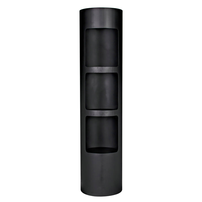 Noir Furniture - Reverso Bookcase in Black Iron - GBCS257MTB - GreatFurnitureDeal