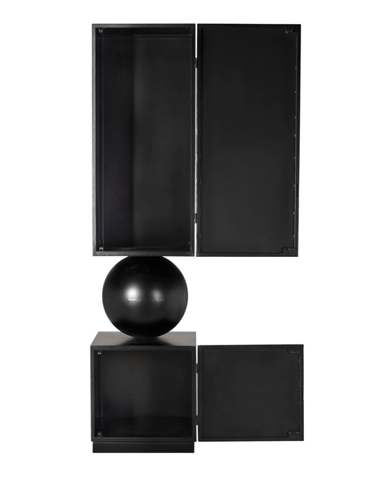Noir Furniture - Pillar Cabinet - GBCS261MTB - GreatFurnitureDeal