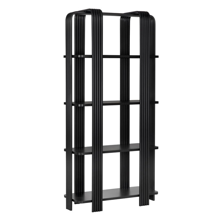 Noir Furniture - Giza Bookcase in Matte Black - GBCS266MTB - GreatFurnitureDeal