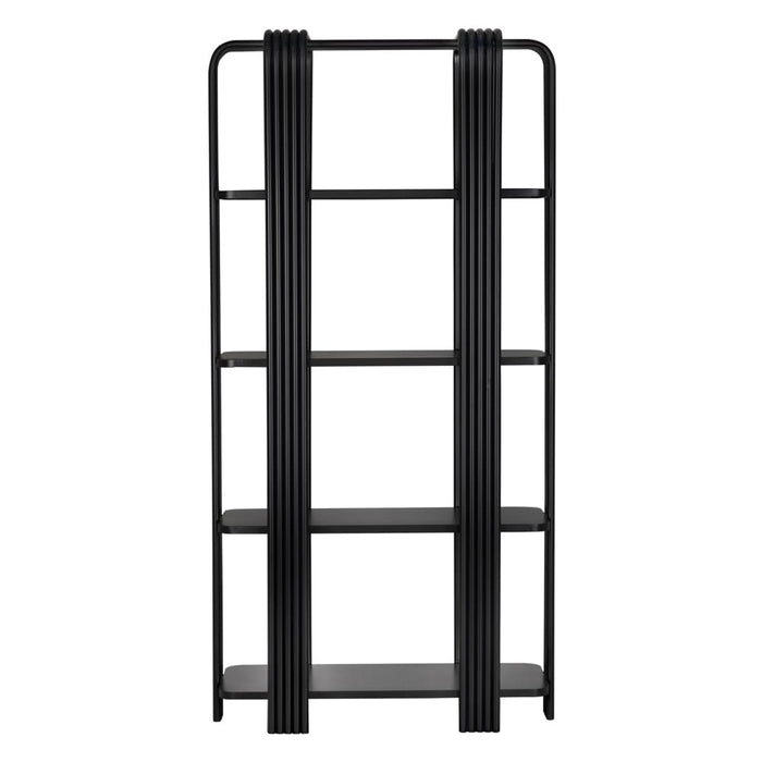 Noir Furniture - Giza Bookcase in Matte Black - GBCS266MTB - GreatFurnitureDeal