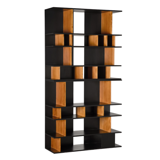 Noir Furniture - R. Morton Bookcase in Natural Teak - GBCS268HBT - GreatFurnitureDeal
