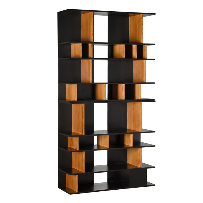 Noir Furniture - R. Morton Bookcase in Natural Teak - GBCS268HBT - GreatFurnitureDeal