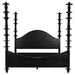 NOIR Furniture - Venice California King Bed in Hand Rubbed Black - GBED109CKHB - GreatFurnitureDeal