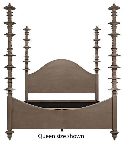 NOIR Furniture - Ferret California King Bed in Weathered - GBED109CKWEA - GreatFurnitureDeal