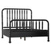 NOIR Furniture - Bachelor Bed Queen in Hand Rubbed Black - GBED112QHB - GreatFurnitureDeal