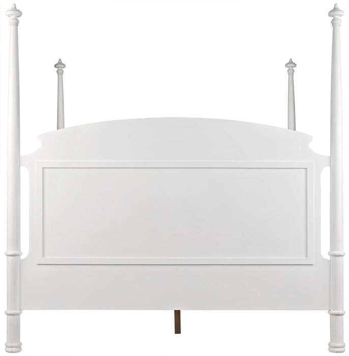 NOIR Furniture - Douglas Bed, Eastern King, White Washed - GBED116EKWH-NEW - GreatFurnitureDeal