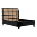Noir Furniture - Porto King Bed in Rubbed Black - GBED135EKHB - GreatFurnitureDeal
