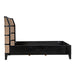 Noir Furniture - Porto King Bed in Rubbed Black - GBED135EKHB - GreatFurnitureDeal
