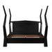 Noir Furniture - Patras King Bed in Hand Rubbed Black - GBED138EKHB - GreatFurnitureDeal
