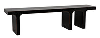 Noir Furniture - Kir Bench in Hand Rubbed Black - GBEN139HB - GreatFurnitureDeal
