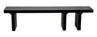 Noir Furniture - Kir Bench in Hand Rubbed Black - GBEN139HB - GreatFurnitureDeal