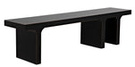 Noir Furniture - Kir Bench in Hand Rubbed Black - GBEN139HB - GreatFurnitureDeal