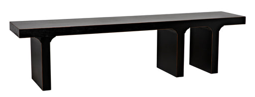 Noir Furniture - Kir Bench in Hand Rubbed Black - GBEN139HB - GreatFurnitureDeal