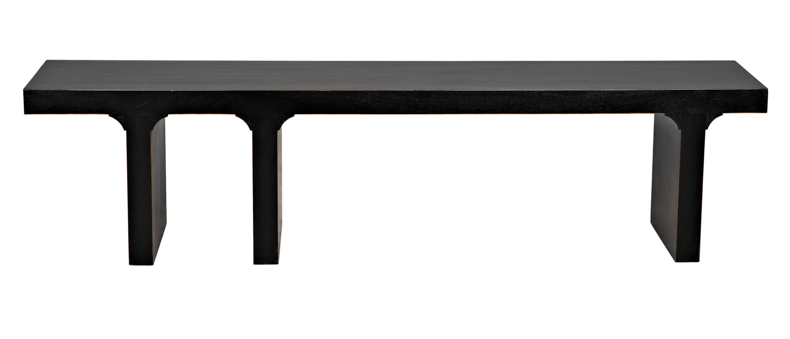 Noir Furniture - Kir Bench, Hand Rubbed Black - GBEN139HB - GreatFurnitureDeal