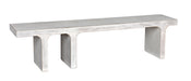 Noir Furniture - Kir Bench in White Wash - GBEN139WH - GreatFurnitureDeal