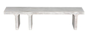 Noir Furniture - Kir Bench in White Wash - GBEN139WH - GreatFurnitureDeal