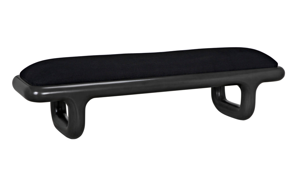 Noir Furniture - Sigmund Bench in Black - GBEN141P - GreatFurnitureDeal