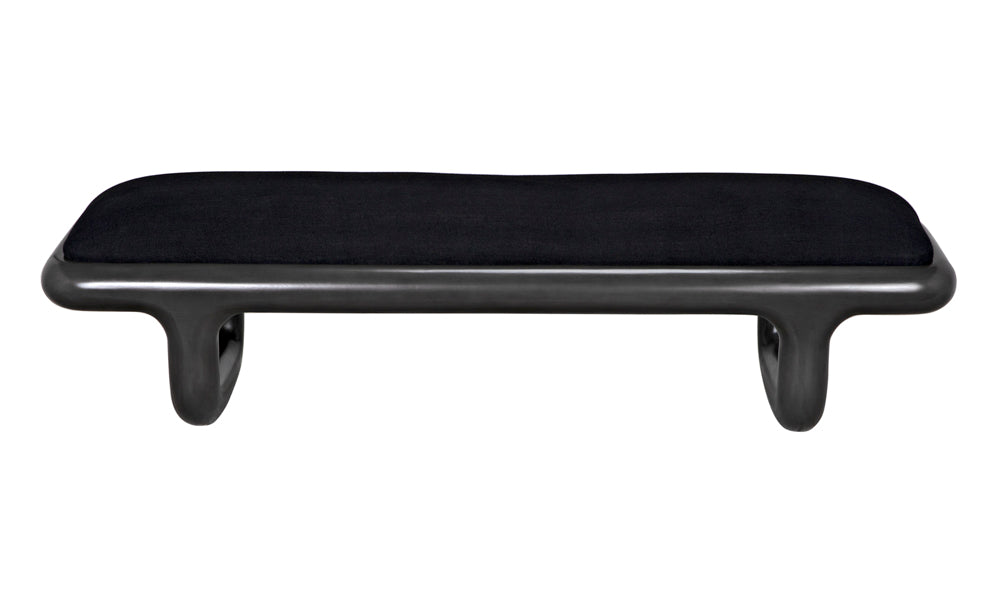 Noir Furniture - Sigmund Bench in Black - GBEN141P - GreatFurnitureDeal