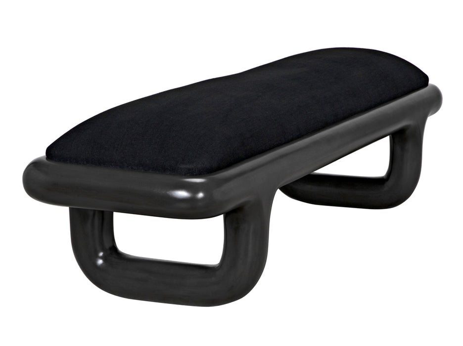 Noir Furniture - Sigmund Bench in Black - GBEN141P - GreatFurnitureDeal