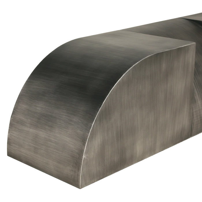 Noir Furniture - Crafter Bench in Gun Metal - GBEN143GM - GreatFurnitureDeal