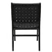 NOIR Furniture - Dede Dining Chair, Leather, Black - GCHA277B - GreatFurnitureDeal