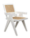 NOIR Furniture - Jude Chair with Caning, White Wash - GCHA278WH - GreatFurnitureDeal