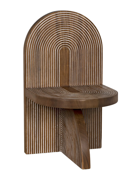 Noir Furniture - Jupiter Chair, Dark Walnut - GCHA305DW - GreatFurnitureDeal