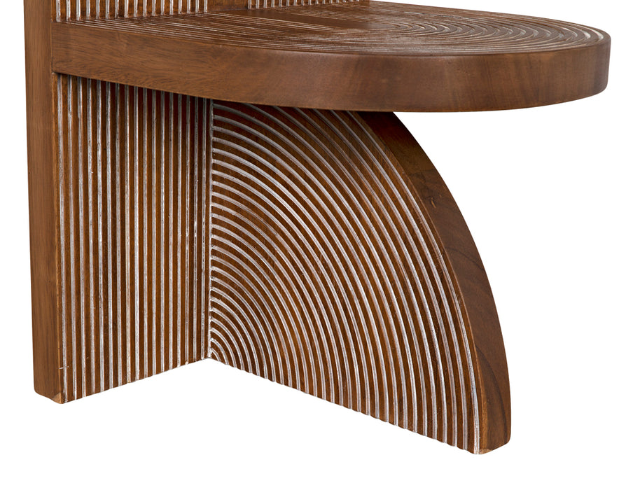 Noir Furniture - Jupiter Chair in Dark Walnut - GCHA305DW - GreatFurnitureDeal