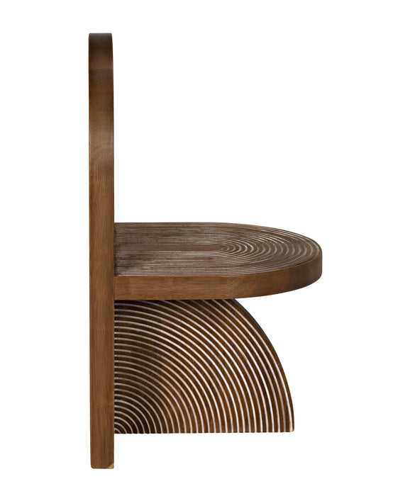 Noir Furniture - Jupiter Chair, Dark Walnut - GCHA305DW