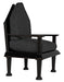 Noir Furniture - Resurrection Chair w/US Made Cushions in Hand-Rubbed Black - GCHA308-GREY - GreatFurnitureDeal
