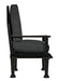 Noir Furniture - Resurrection Chair w/US Made Cushions in Hand-Rubbed Black - GCHA308-GREY - GreatFurnitureDeal