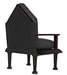 Noir Furniture - Resurrection Chair w/US Made Cushions in Hand-Rubbed Black - GCHA308-GREY - GreatFurnitureDeal