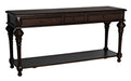 Noir Furniture - Colonial Large Sofa Table in Distressed Brown - GCON102D - GreatFurnitureDeal